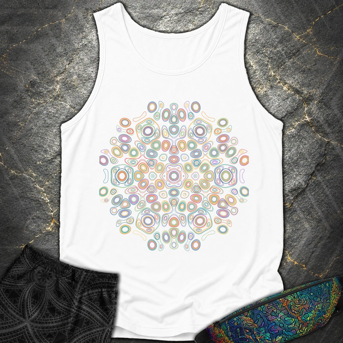 Frequency Of Color - Frequency Of Color Comfort Tank Top - White