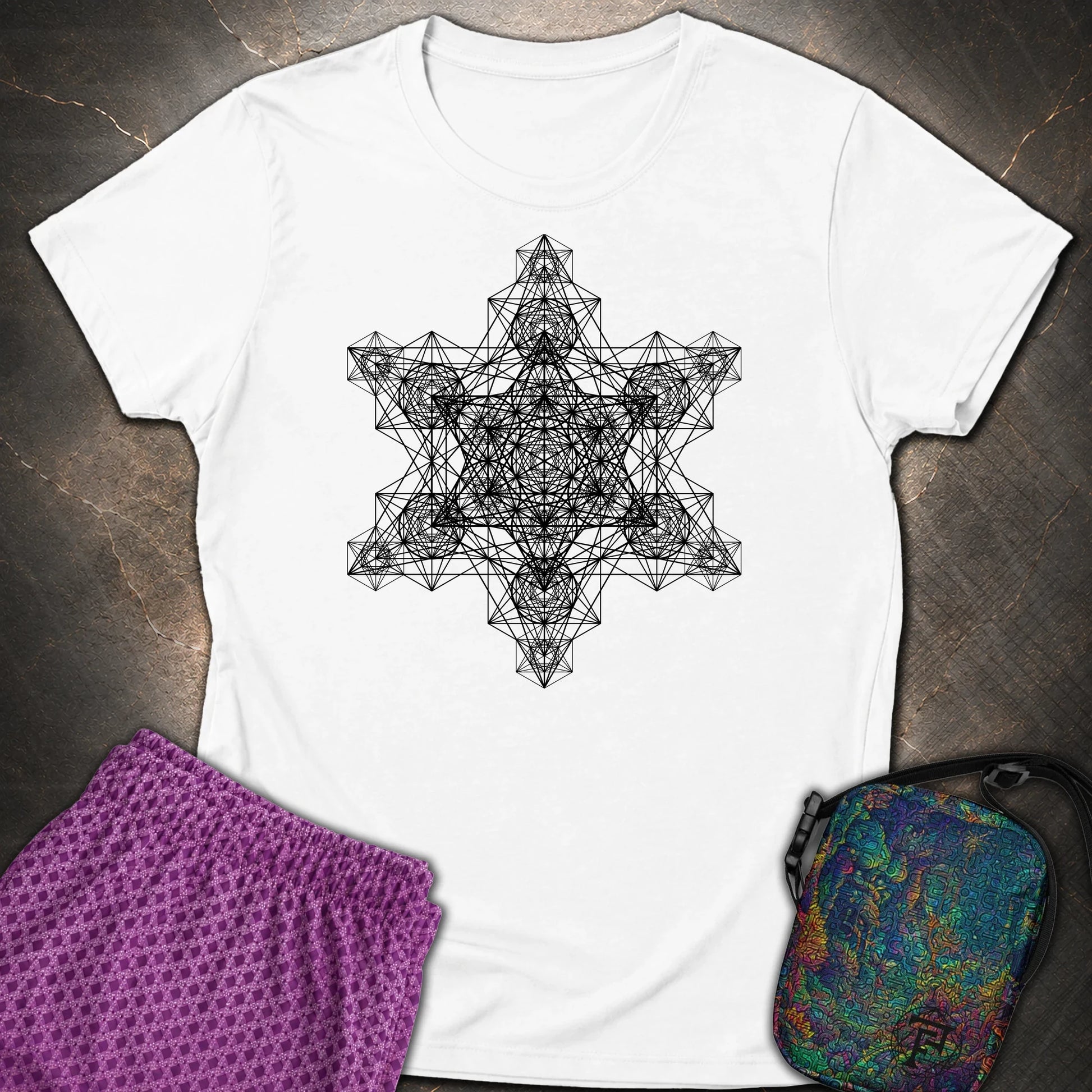 Metatron Fractal Star Women's T-shirt - Metatron Fractal Star Women's T-shirt - White