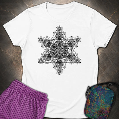 Metatron Fractal Star Women's T-shirt - Metatron Fractal Star Women's T-shirt - White