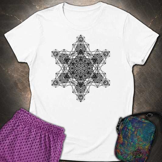 Metatron Fractal Star Women's T-shirt - Metatron Fractal Star Women's T-shirt - White