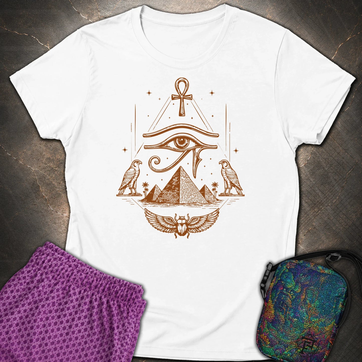 Eye Above the Ancient Pyramids - Eye Above the Ancient Pyramids Womens T-Shirt - White