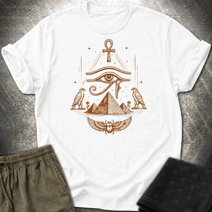 Eye Above the Ancient Pyramids - Eye Above the Ancient Pyramids T-Shirt - White