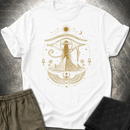 Ancient Eye Over the Pyramids - Ancient Eye Over the Pyramids T-Shirt - White