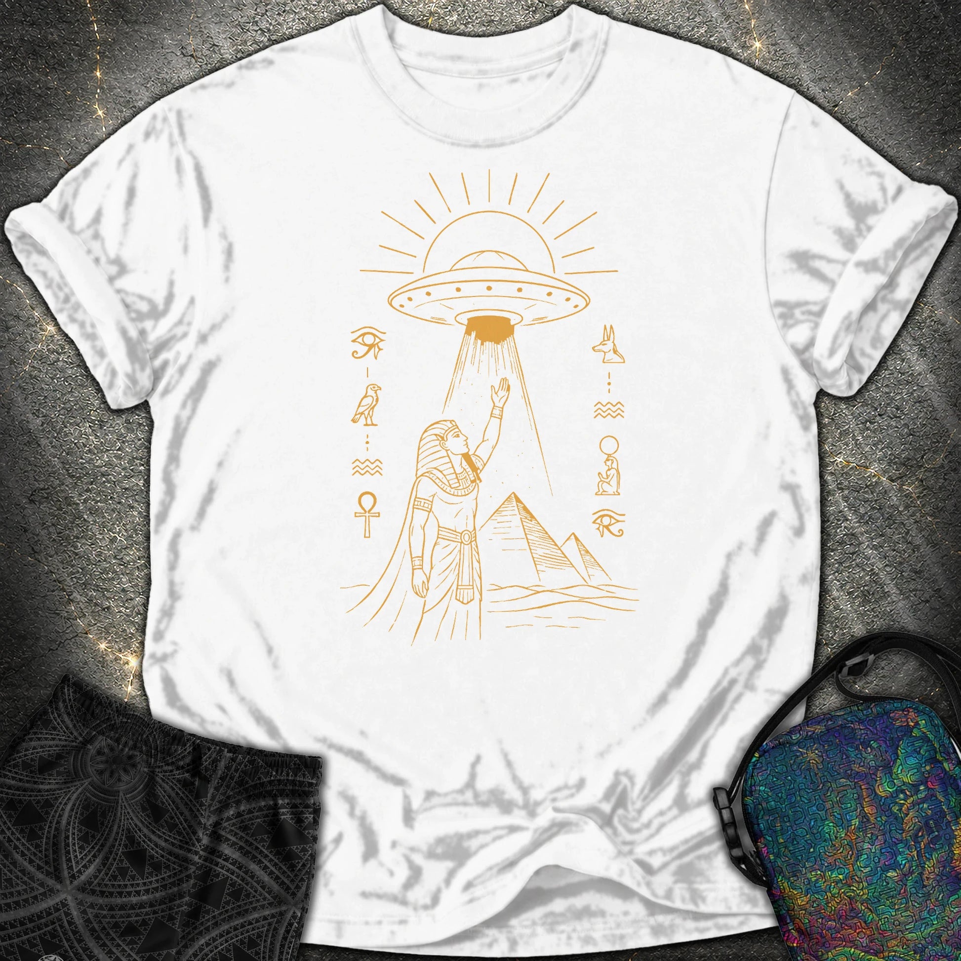 Pharaoh Reaching for the Sky Vessel - Pharaoh Reaching for the Sky Vessel Comfort T-Shirt - White