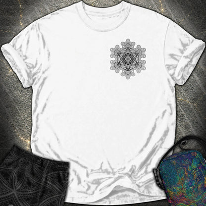 Metatron Fractal Star Comfort T-shirt - Metatron Fractal Star Comfort T-shirt - White