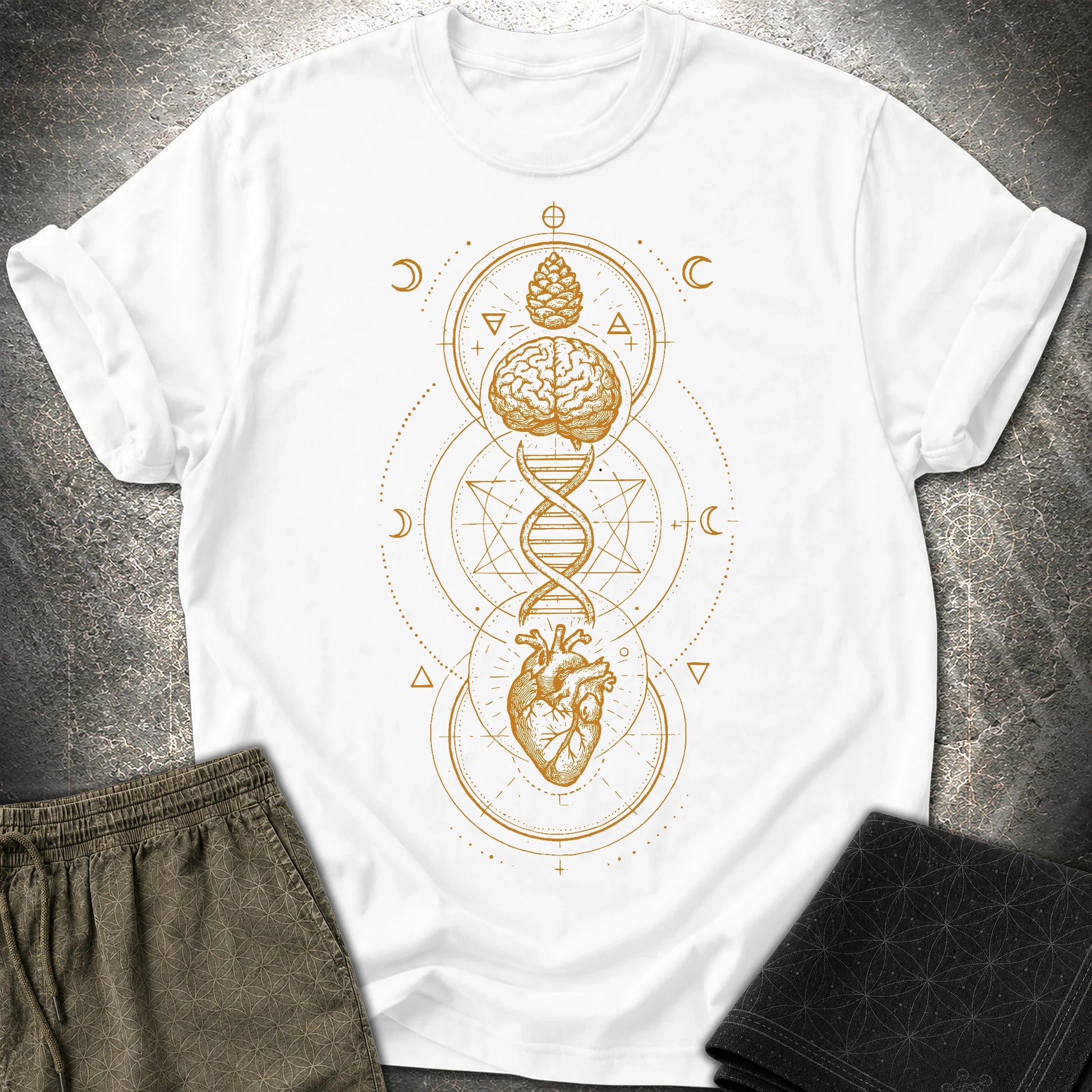 Heart Mind Source in Motion T-Shirt - Heart Mind Source in Motion T-Shirt - White