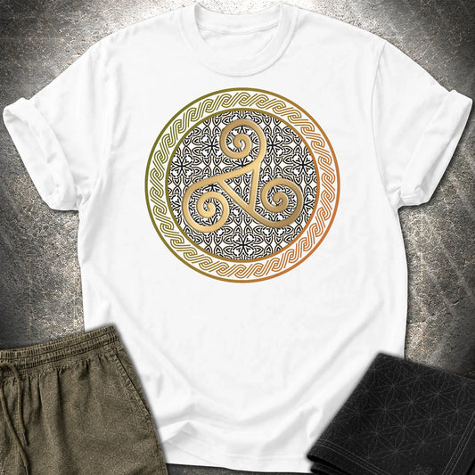 Celtic Triskelion T-Shirt - Celtic Triskelion T-Shirt - White