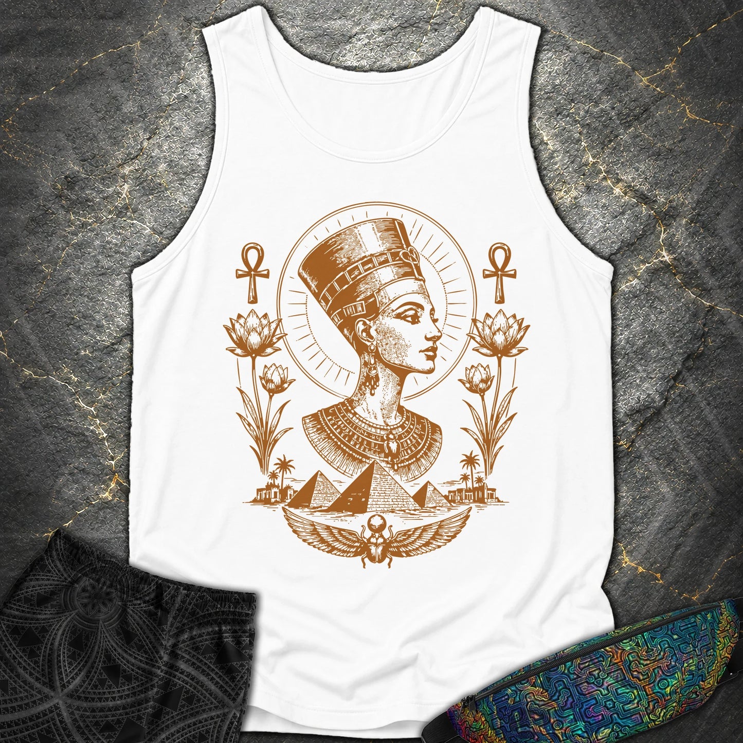 Royal Queen of the Nile - Royal Queen of the Nile Comfort Tank Top - White