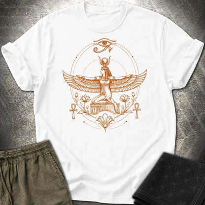 Winged Goddess of the Nile - Winged Goddess of the Nile T-Shirt - White