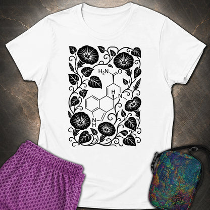 Morning Glory Molecule - Morning Glory Molecule Womens T-Shirt - White