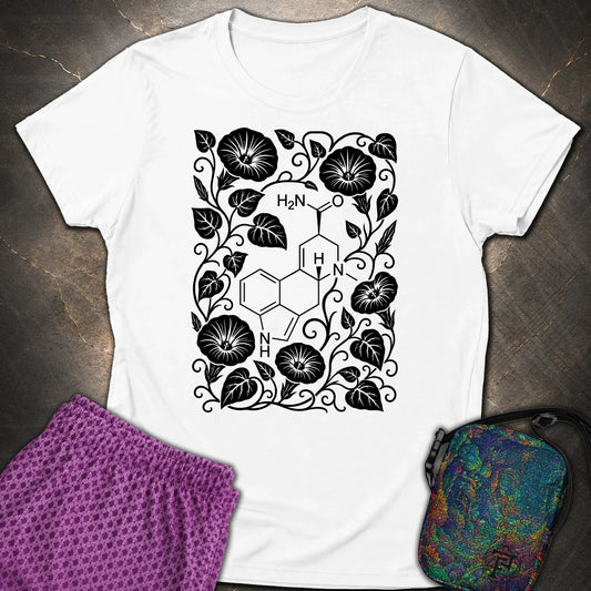 Morning Glory Molecule - Morning Glory Molecule Womens T-Shirt - White