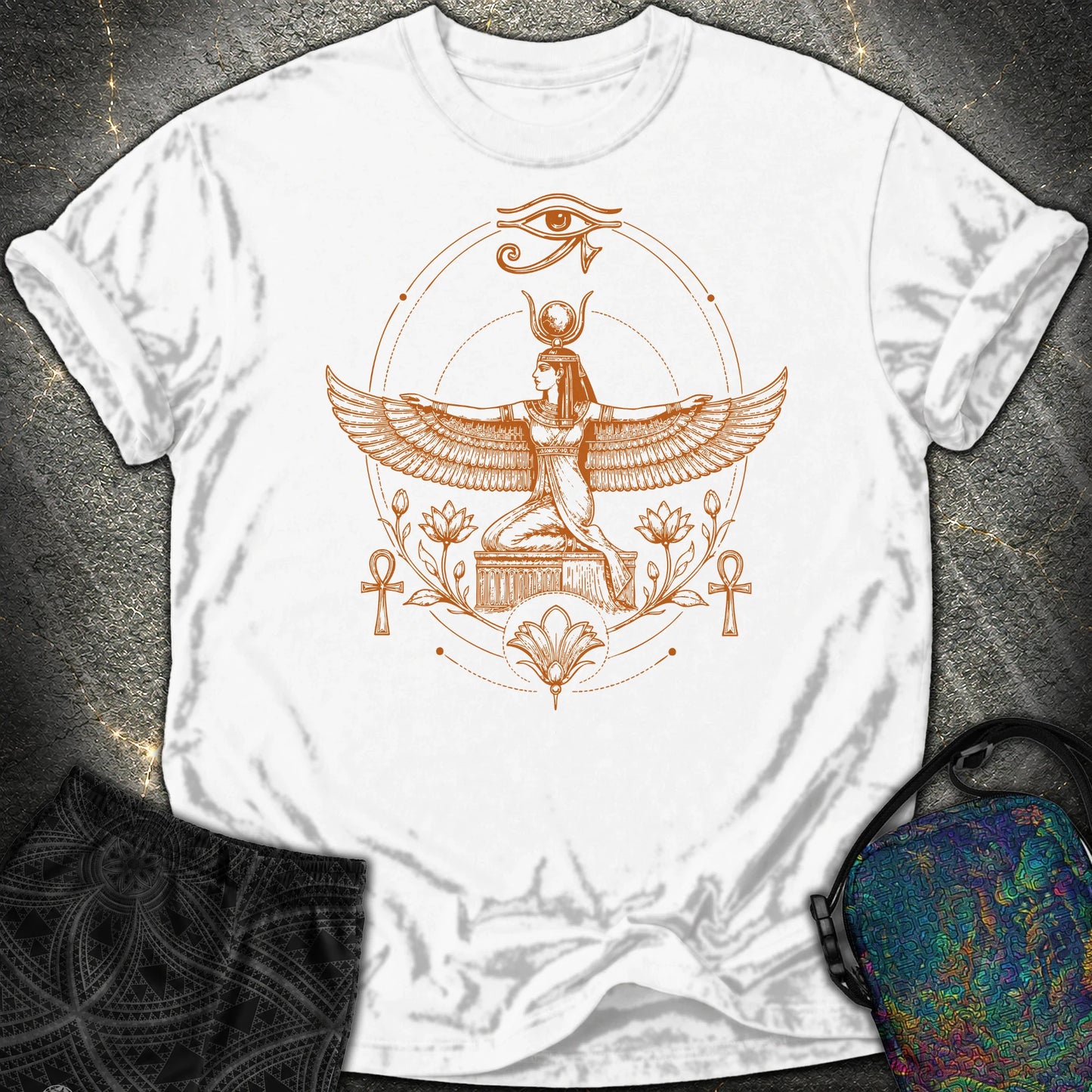 Winged Goddess of the Nile - Winged Goddess of the Nile Comfort T-Shirt - White