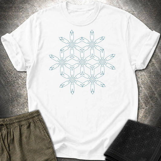 Tribal Geometry - Tribal Geometry T-Shirt - White