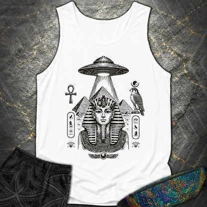 Pharaoh Under the Alien Light - Pharaoh Under the Alien Light Comfort Tank Top - White
