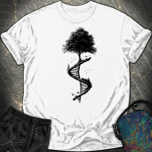 Tree of Life DNA Double Helix Comfort T-Shirt - Tree of Life DNA Double Helix Comfort T-Shirt - White