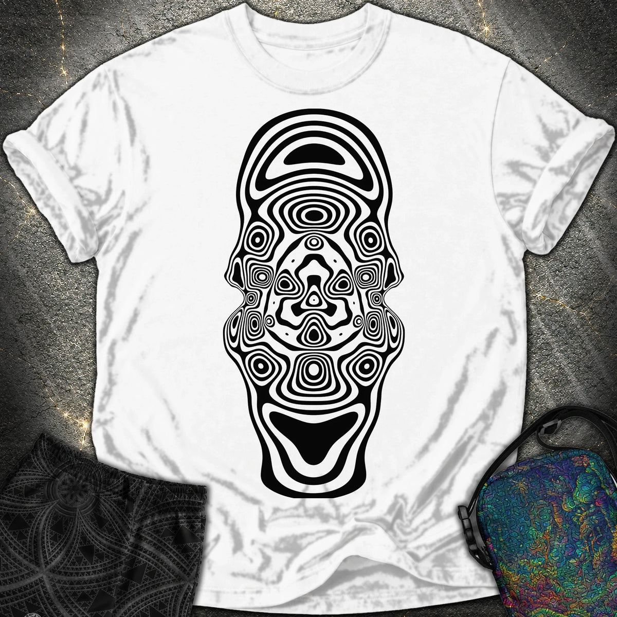 Mind Blown Black Comfort T-Shirt - Mind Blown Black Comfort T-Shirt - White
