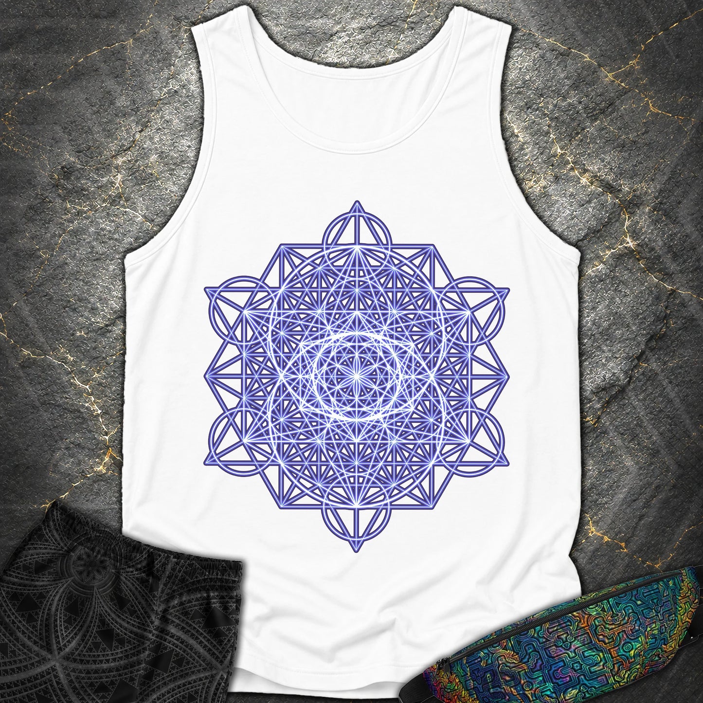 Vesica Eye Of The Universe - Vesica Eye Of The Universe Comfort Tank Top - White