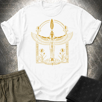 Winged Goddess of Sacred Balance - Winged Goddess of Sacred Balance T-Shirt - White