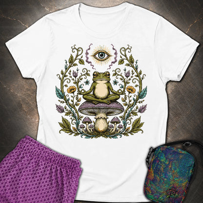 enlightened Frog - enlightened Frog Womens T-Shirt - White