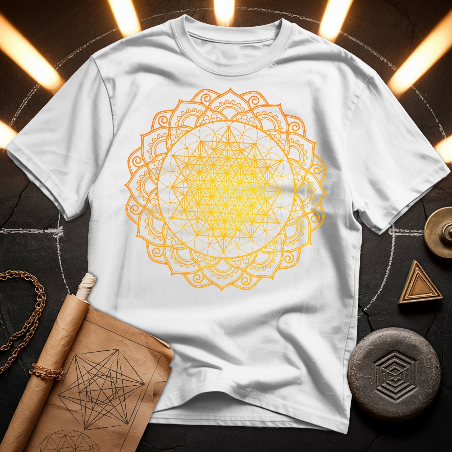 Tetrahedron Mandala T-Shirt