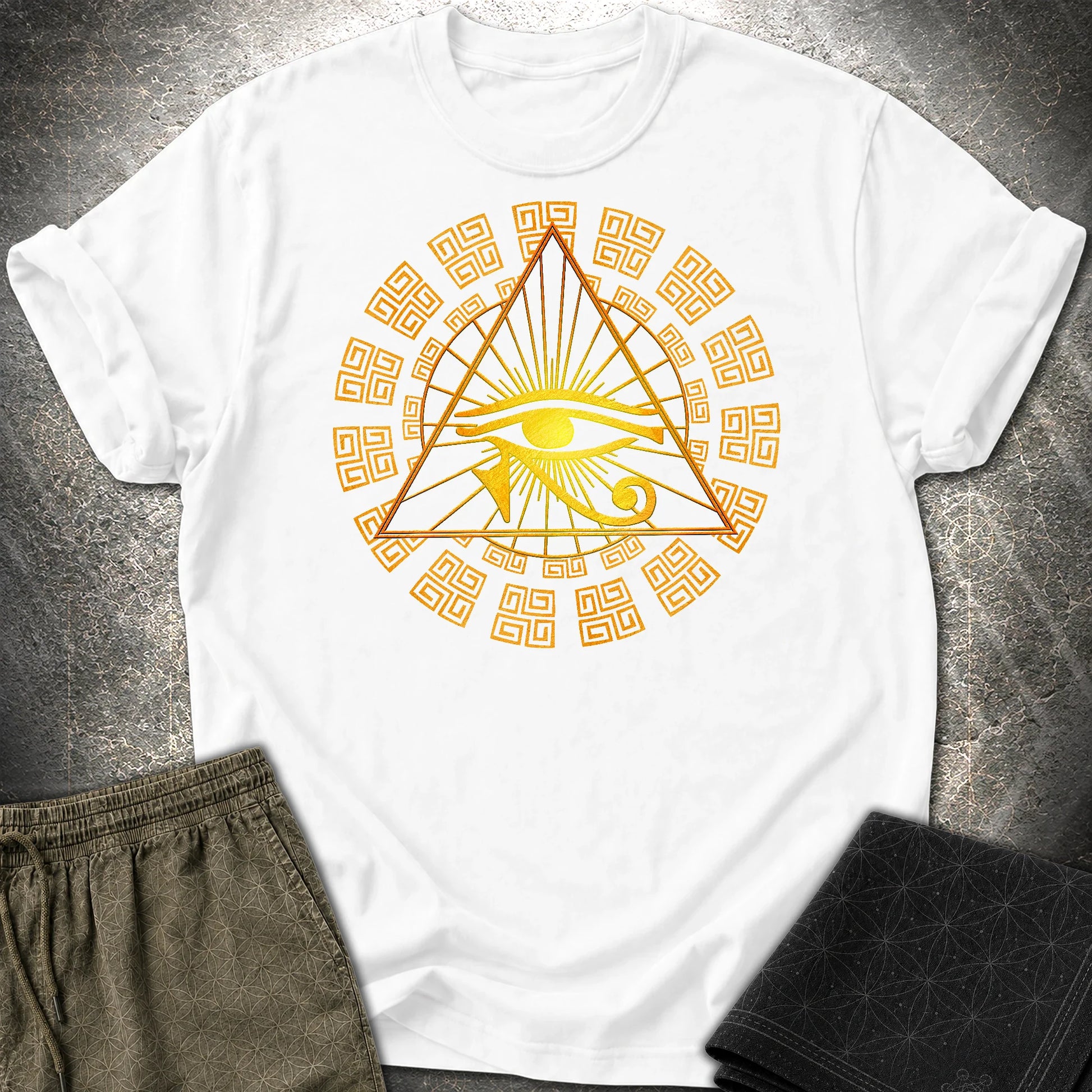 Eye Of Horus Egypt T-Shirt - Eye Of Horus Egypt T-Shirt - White