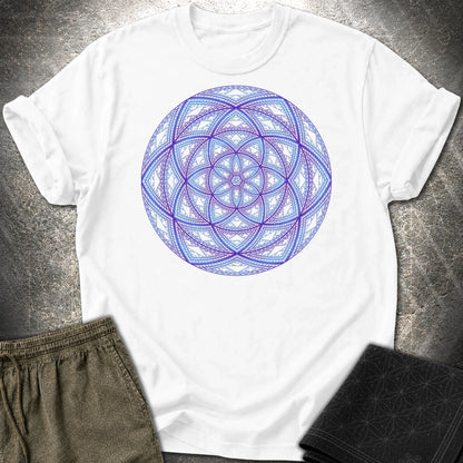 Sierpinski Seed Of Life T-Shirt - Sierpinski Seed Of Life T-Shirt - White