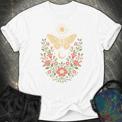 Sun Moon Moth - Sun Moon Moth Comfort T-Shirt - White