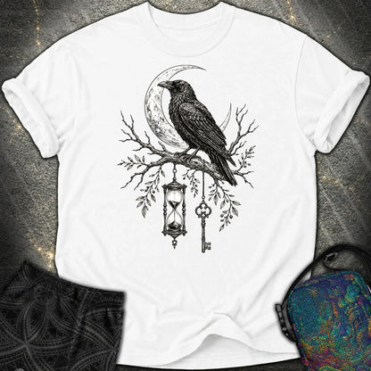 Crow Hourglass Key - Crow Hourglass Key Comfort T-Shirt - White