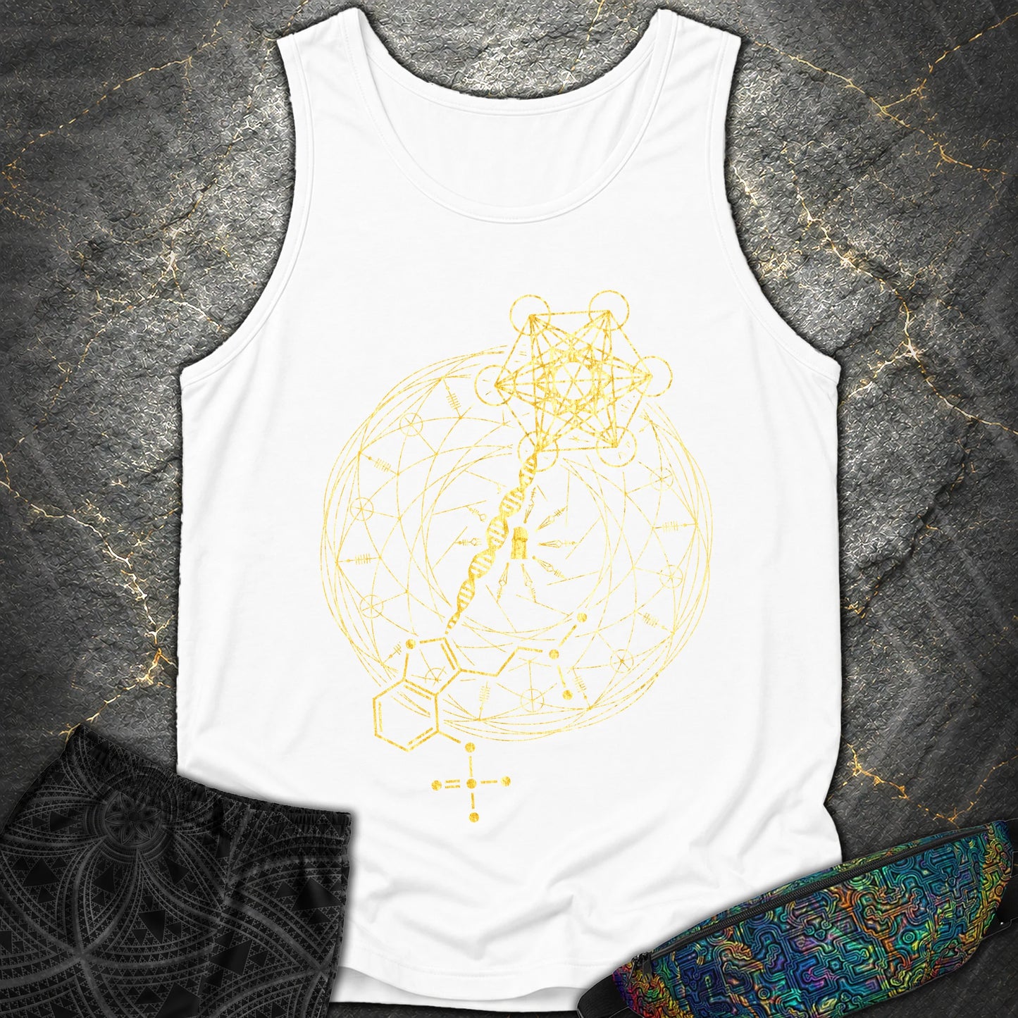 Psilocybin Key To Universe - Psilocybin Key To Universe Tank Top - White