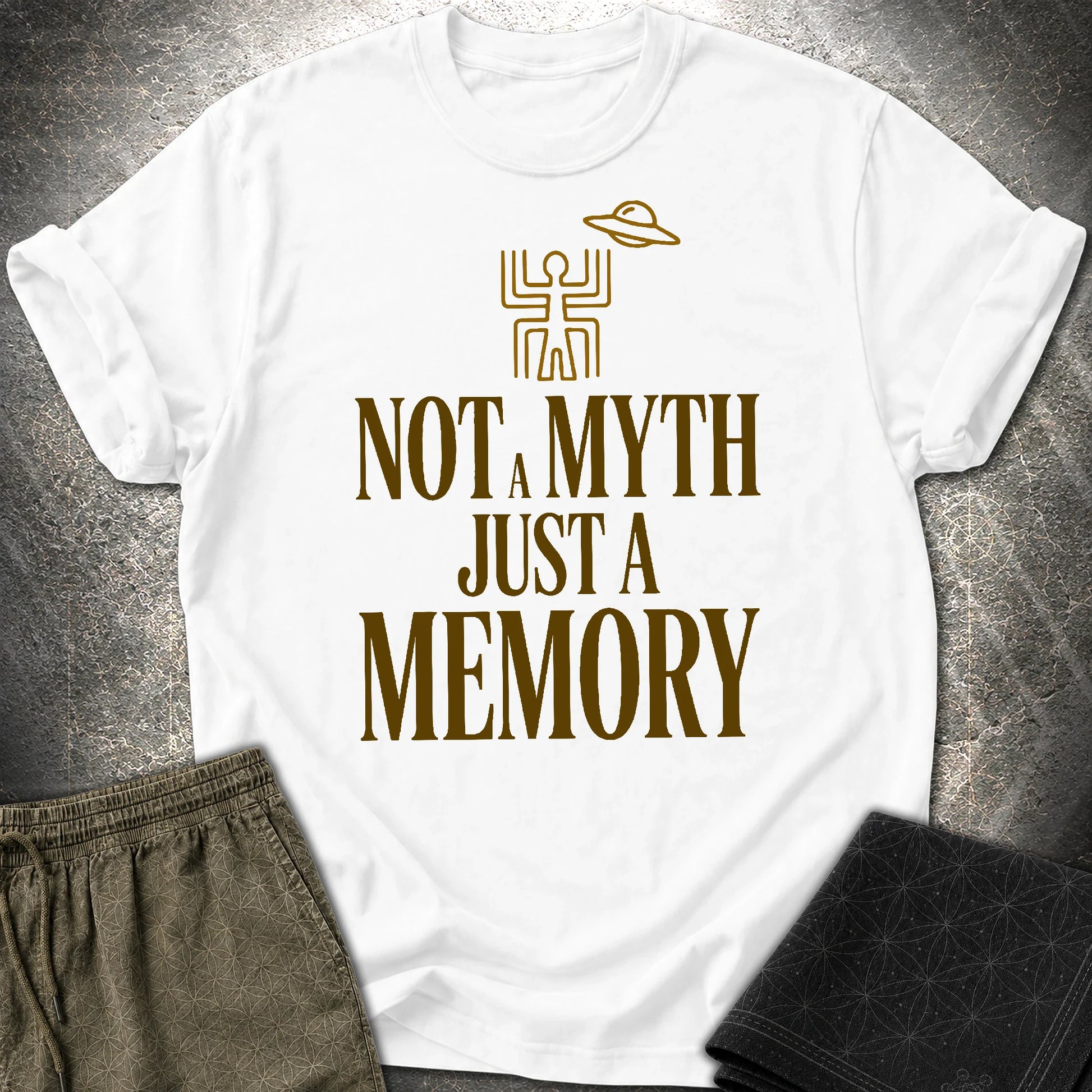 Not A Myth Ciemne - Not A Myth Ciemne T-Shirt - White