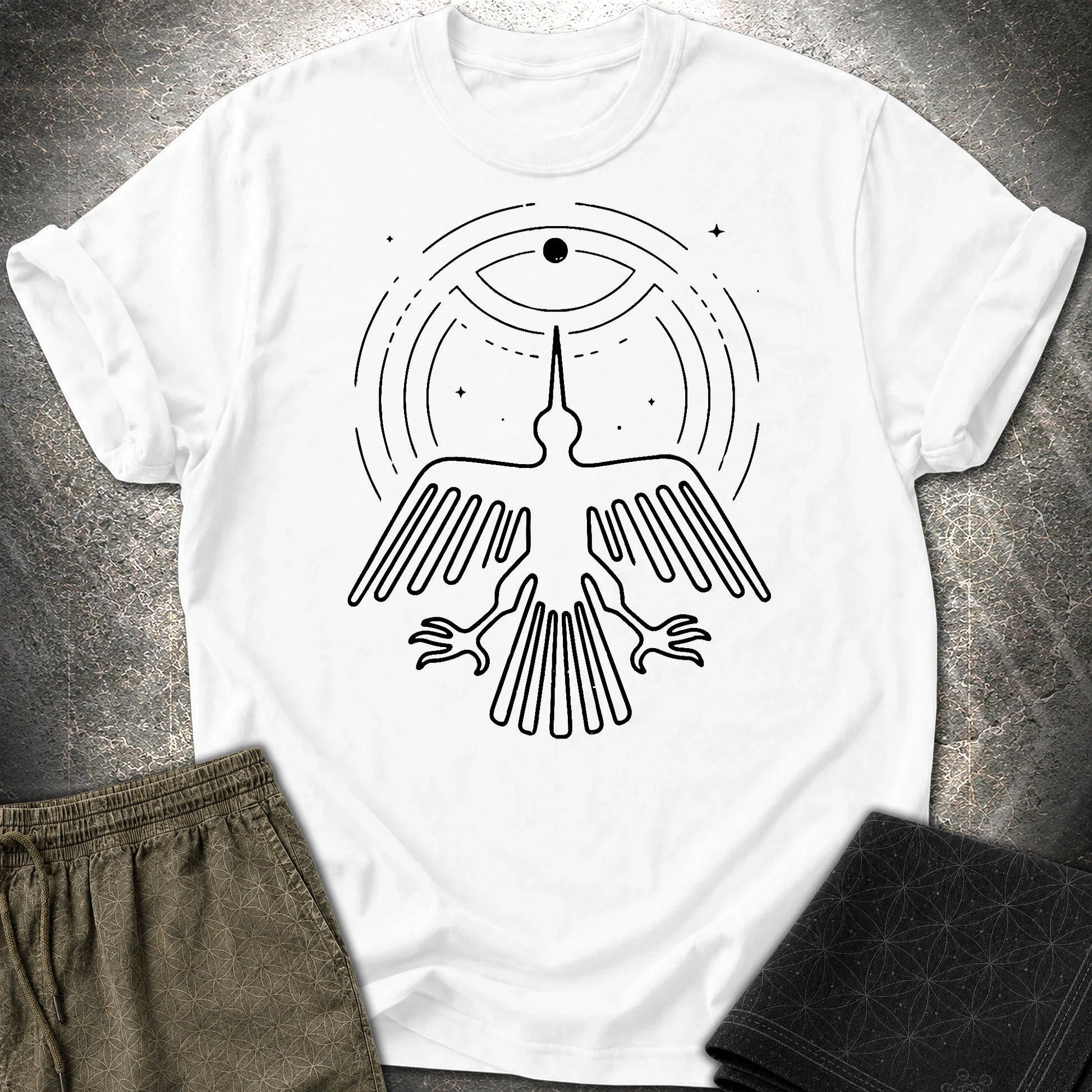 Geoglif Ptaka Biale - Geoglif Ptaka Biale T-Shirt - White