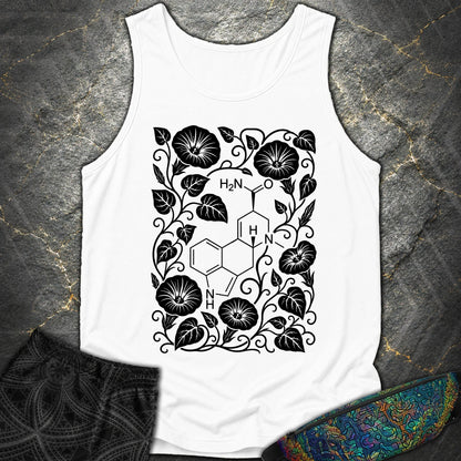 Morning Glory Molecule - Morning Glory Molecule Comfort Tank Top - White