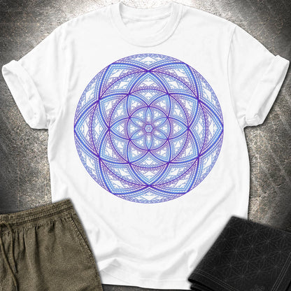 Sierpinski Seed Of Life T-Shirt - Sierpinski Seed Of Life T-Shirt - White