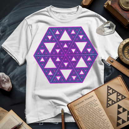 Sierpinski Star Fractal Bloom T-Shirt