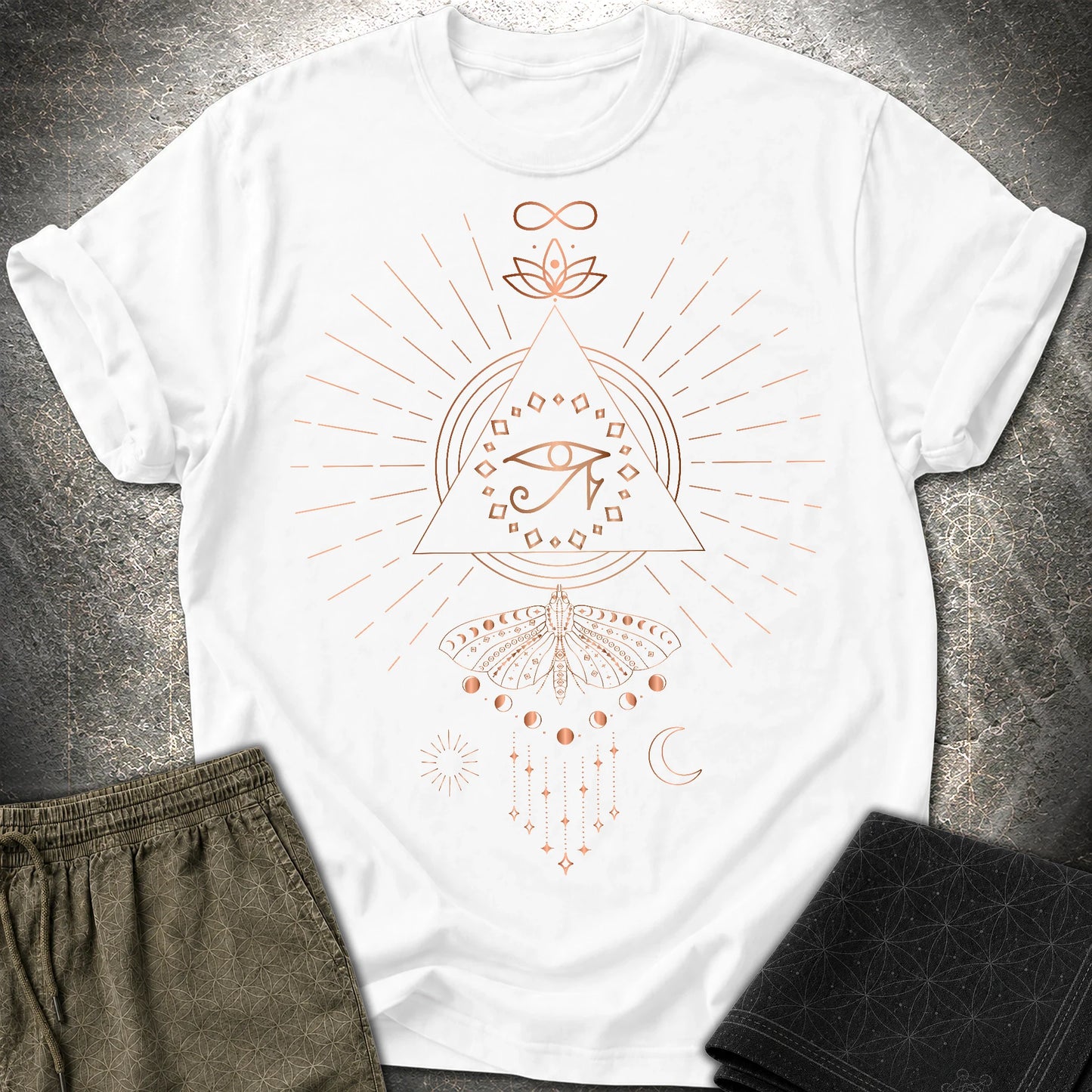 Ra Mystical Moth T-Shirt - Ra Mystical Moth T-Shirt - White