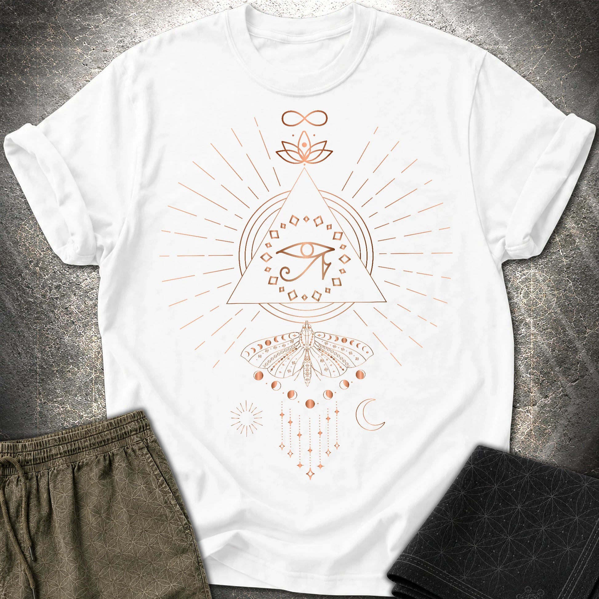 Ra Mystical Moth T-Shirt - Ra Mystical Moth T-Shirt - White