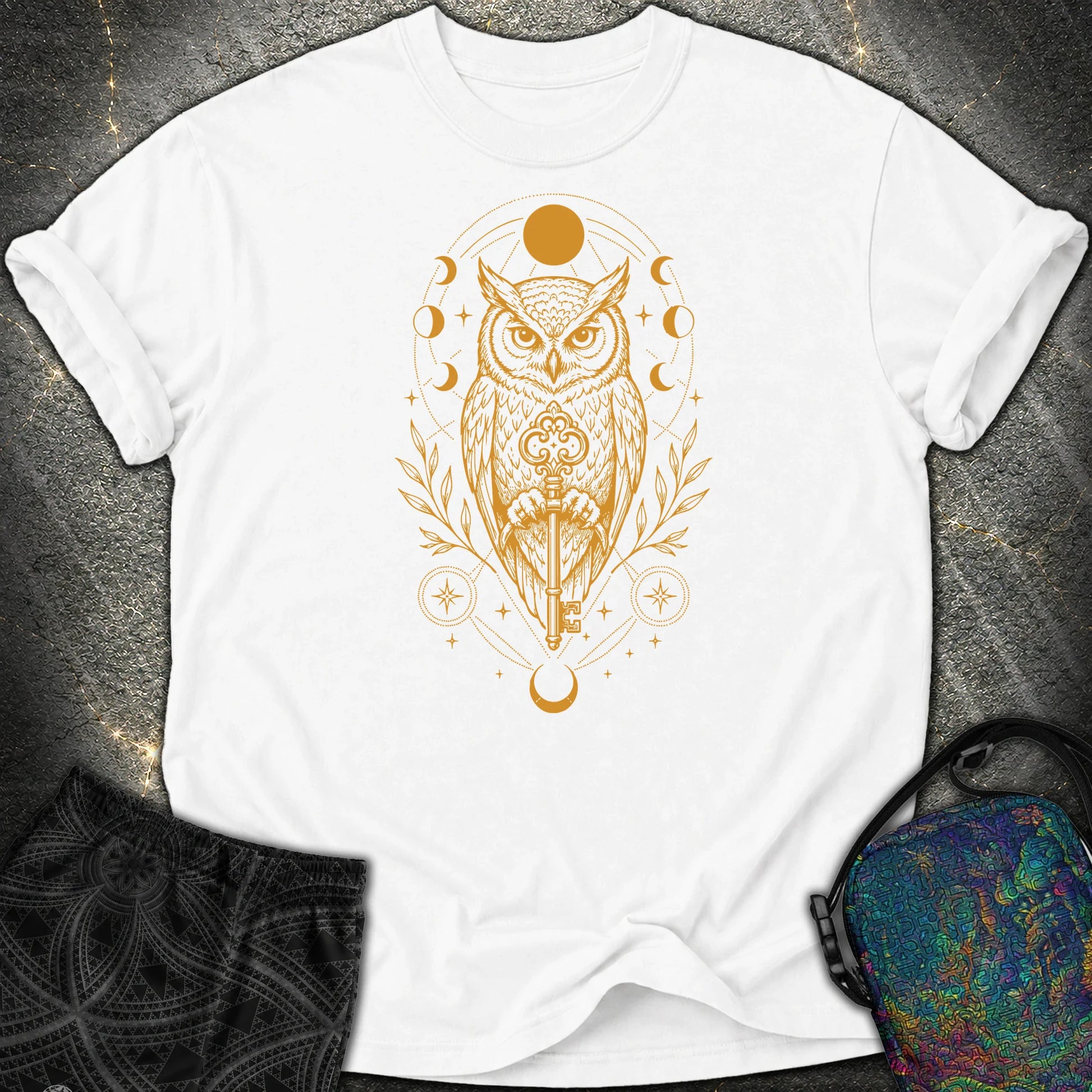 Owl Wisdom Key - Owl Wisdom Key Comfort T-Shirt - White