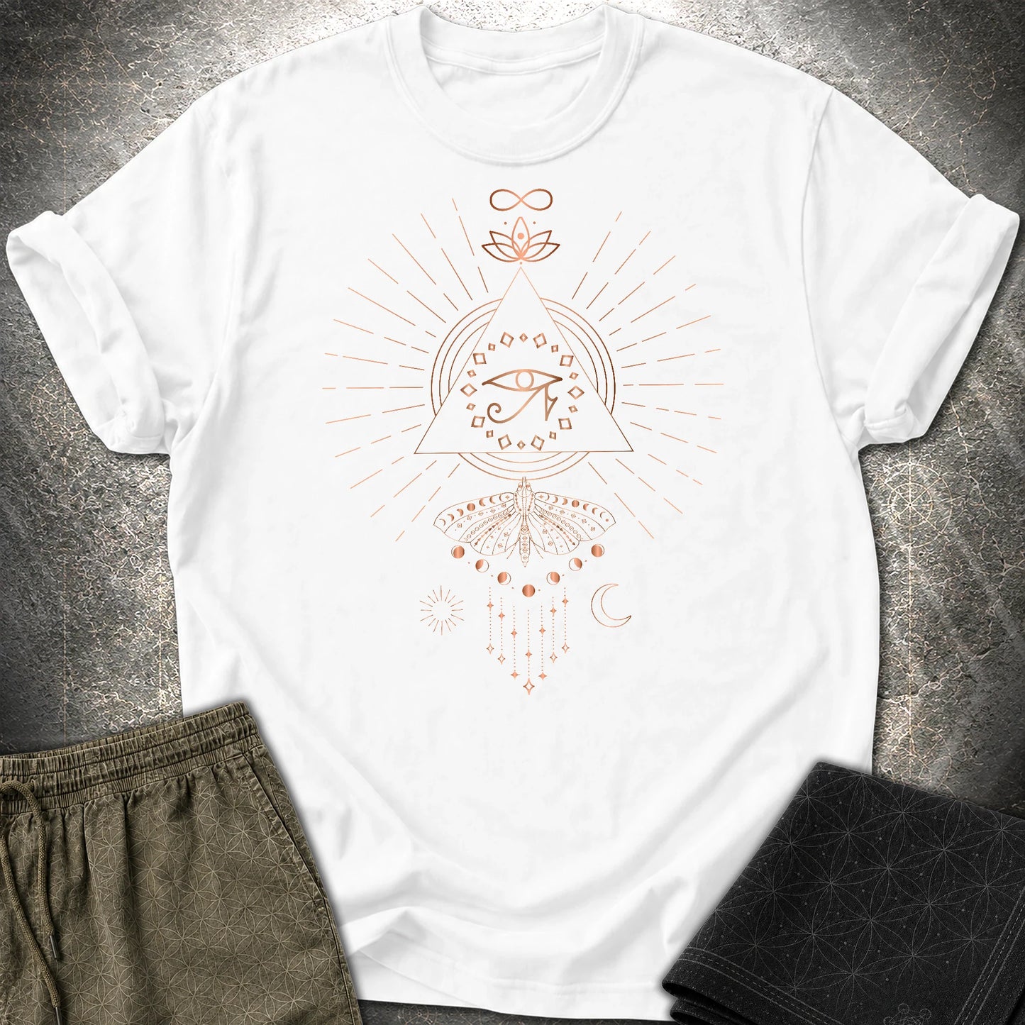 Ra Mystical Moth T-Shirt - Ra Mystical Moth T-Shirt - White