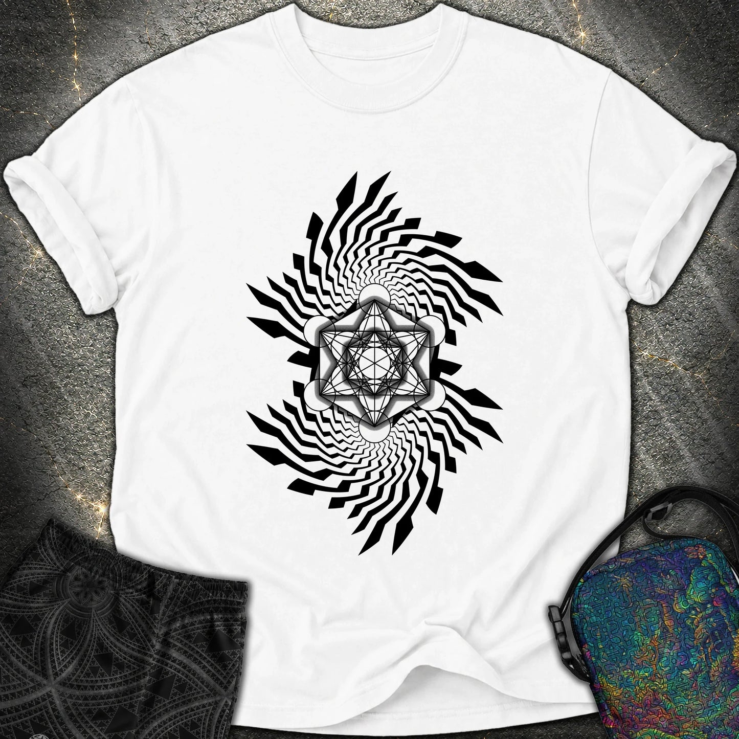 Spiral Metatron T-Shirt - Spiral Metatron Comfort T-Shirt - White