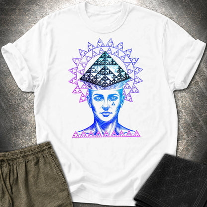 Infinite Fractal Mind T-Shirt - Infinite Fractal Mind T-Shirt - White