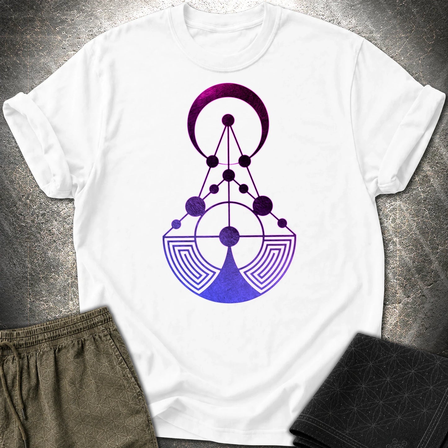 Crop Circle Antenna T-Shirt - Crop Circle Antenna T-Shirt - White