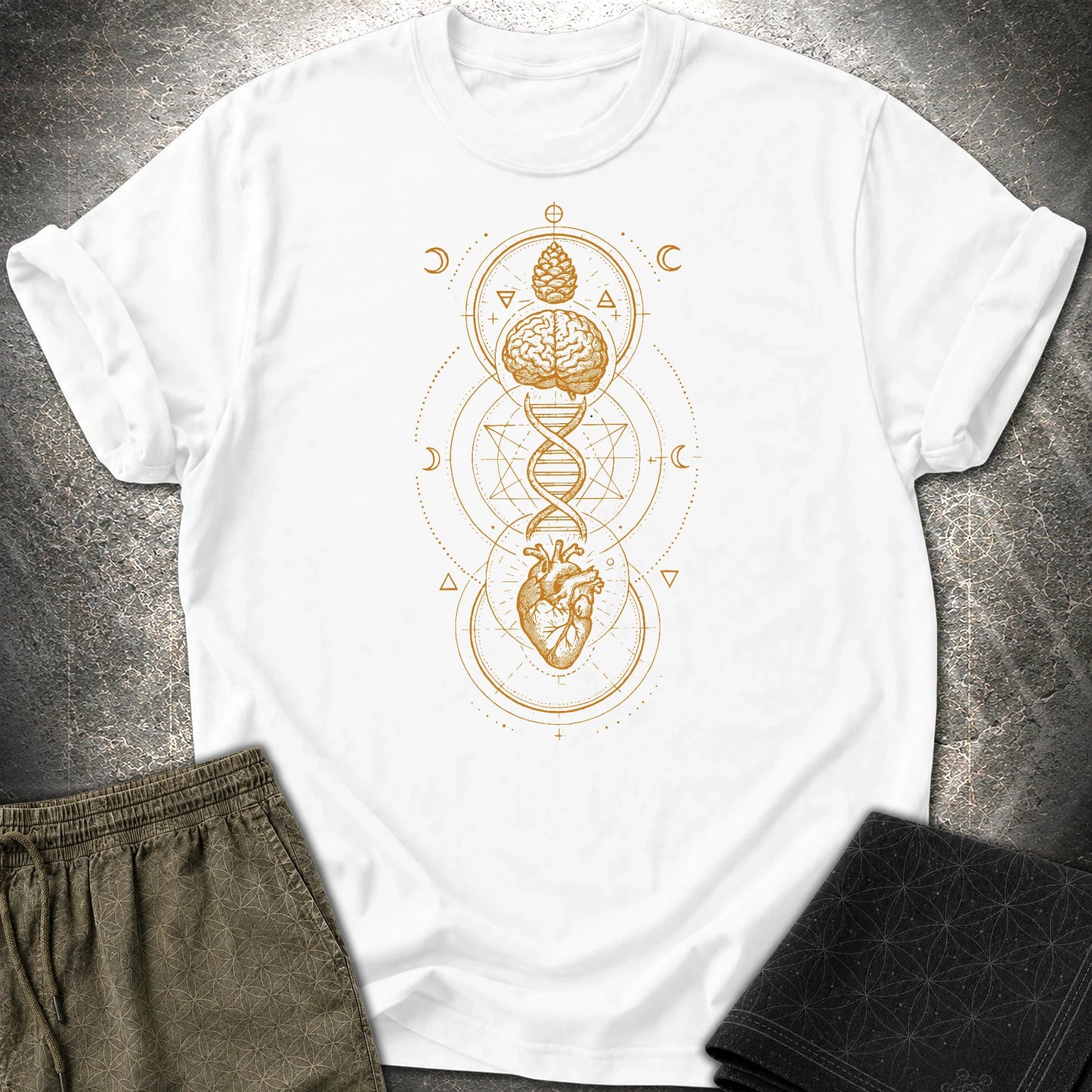 Heart Mind Source in Motion T-Shirt - Heart Mind Source in Motion T-Shirt - White
