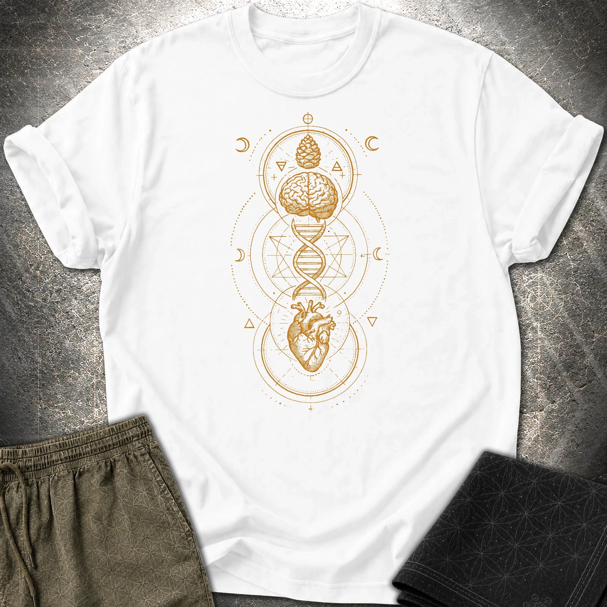 Heart Mind Source in Motion T-Shirt - Heart Mind Source in Motion T-Shirt - White