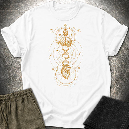 Heart Mind Source in Motion T-Shirt - Heart Mind Source in Motion T-Shirt - White
