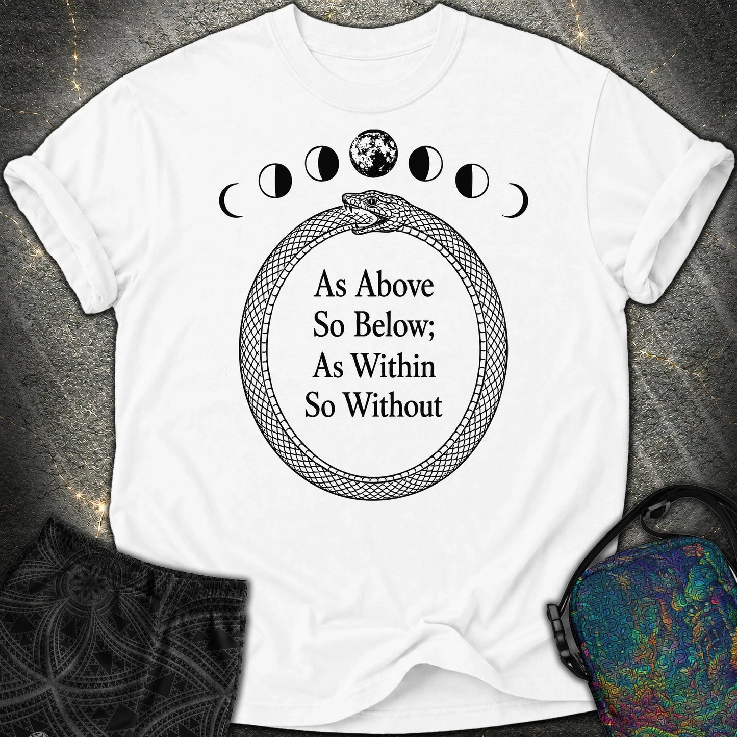 As Above So Below Ouroboros - As Above So Below Ouroboros Comfort T-Shirt - White