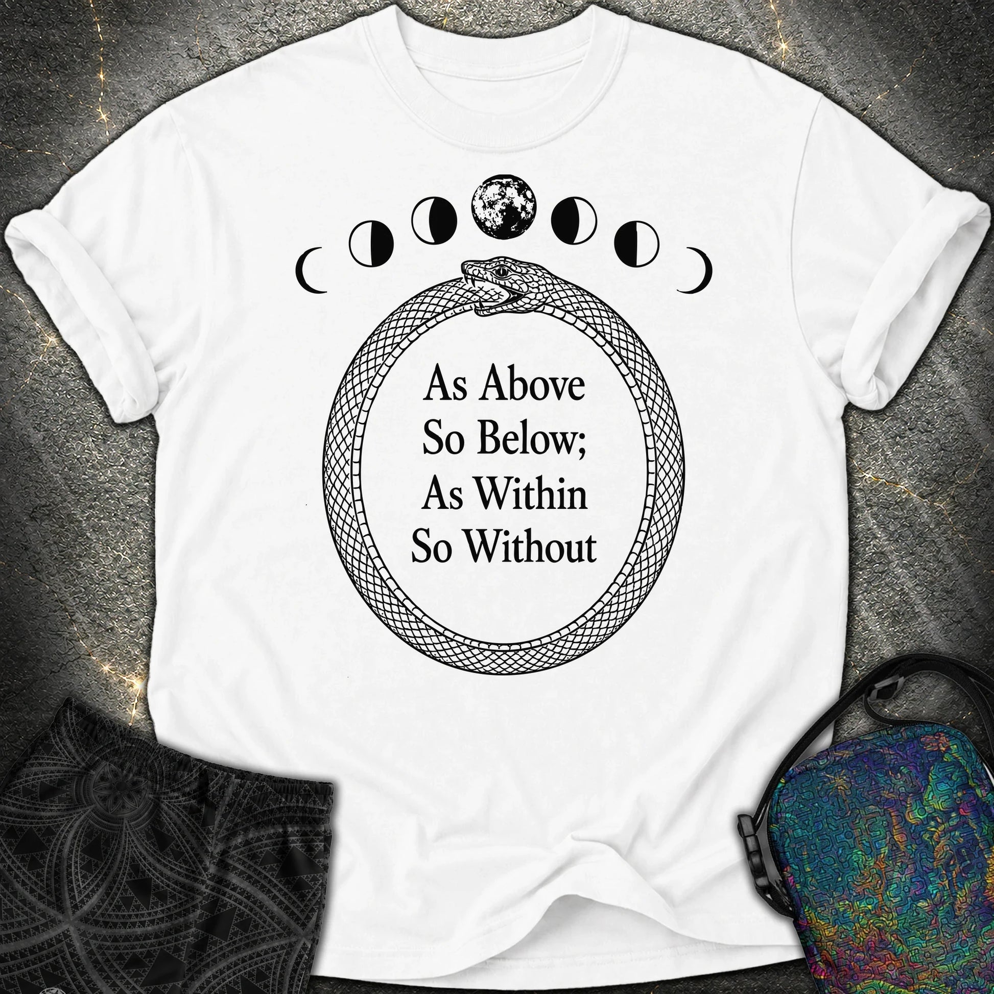 As Above So Below Ouroboros - As Above So Below Ouroboros Comfort T-Shirt - White
