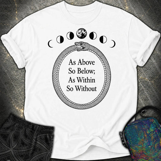 As Above So Below Ouroboros - As Above So Below Ouroboros Comfort T-Shirt - White
