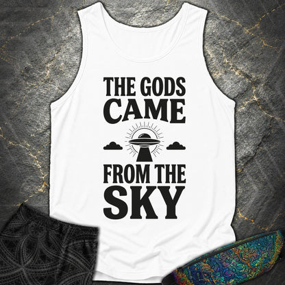 The Gods Come Ciemne - The Gods Come Ciemne Comfort Tank Top - White