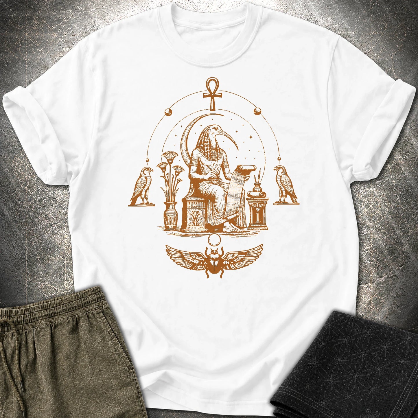 Ibis Scribe Beneath the Moon - Ibis Scribe Beneath the Moon T-Shirt - White