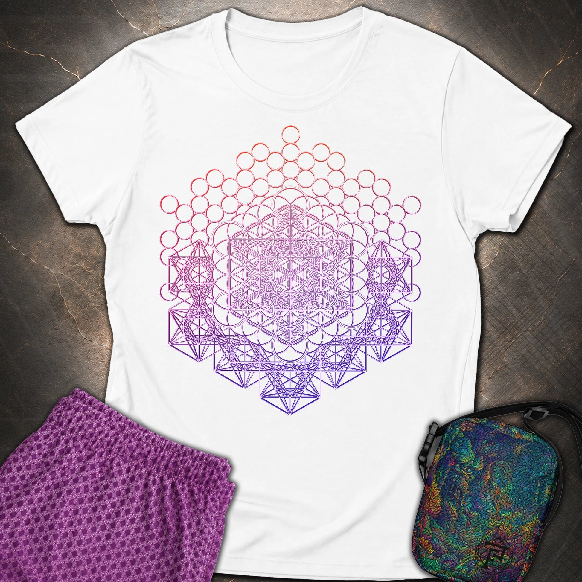Metatron And Flower Connection - Metatron And Flower Connection Women's T-Shirt - White